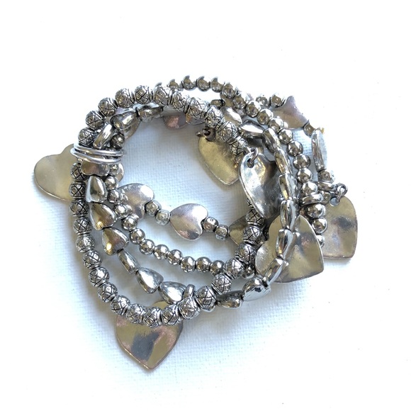 Vintage Silver Charm Bracelet Set - Picture 6 of 7